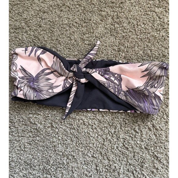 Brand New Maaji Alua Cocktail Leaf print Bandeau Swim Top Size Medium Resortwear - Picture 1 of 8